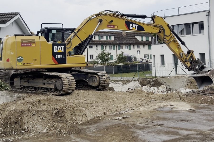 Baufeld am Johanniterweg 3 in Reiden am Tag des Spatenstichs, 15. Juli 2026