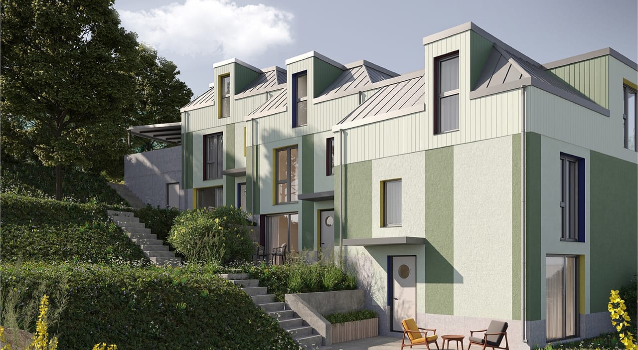 Visualisierung des Neubaus WIBERG in Geroldswil — was auf einem Grundstück entstehen kann